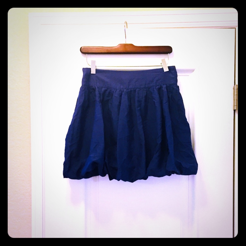 Sexy + chic royal blue mini skirt with pockets